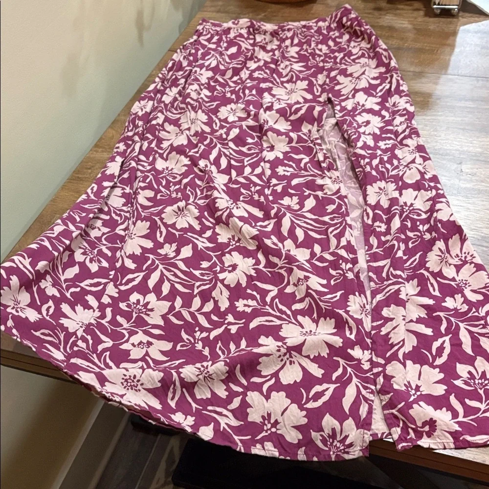 Patrons of Peace Tropical floral print maxi Skirt Anthropologie Size Medium